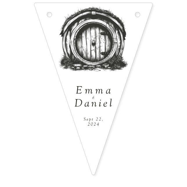 Banderines Banner de Hobbiton Haven bunting (Primera bandera)