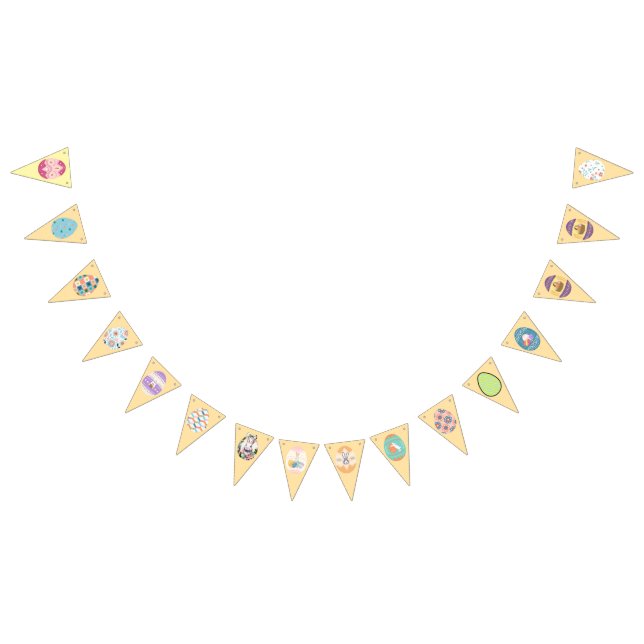 Banderines Banner de huevo de Fiesta de Pascua (Todo)