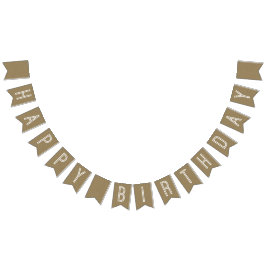 Banderines Banner de Kraft Happy Birthday