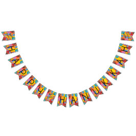 Banderines Banner de la cola de hanukkah Swallowtail bailando