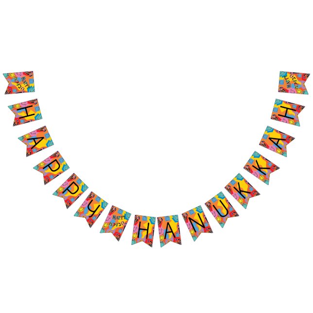 Banderines Banner de la cola de hanukkah Swallowtail bailando (Todo)