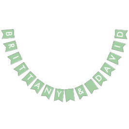 Banderines Banner de la ducha británica y de David Bridal