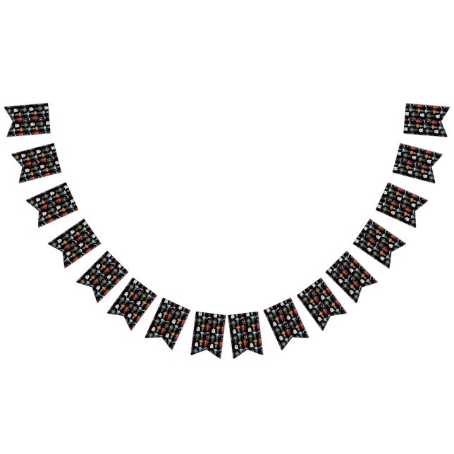 Banderines Banner de la fiesta de Halloween (Todo)