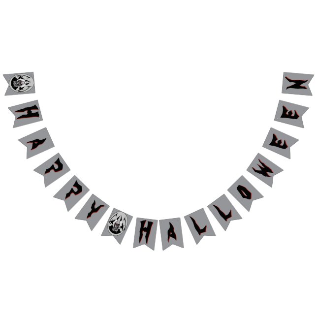 Banderines Banner de la fiesta de Halloween de Grim Reaper (Todo)