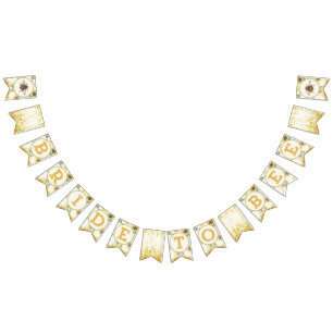 Banderines Banner De Novia A Bee