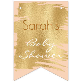 Banderines Banner de tragamonedas Baby Shower Classic Pink/Go