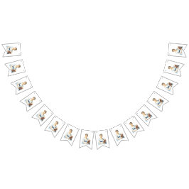 Banderines Banner del cumpleaños del Fiesta del té temático J