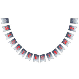 Banderines Banner editable de Navidades blancos