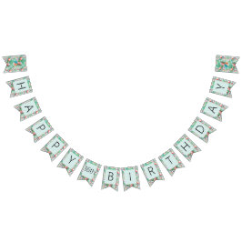 Banderines Banner Fiesta Luau | Flamingos & Palms