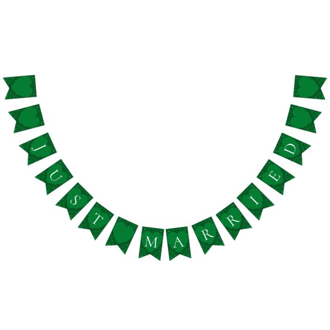 Banderines Banner Gótico para rebanar el corazón verde y negr (Todo)