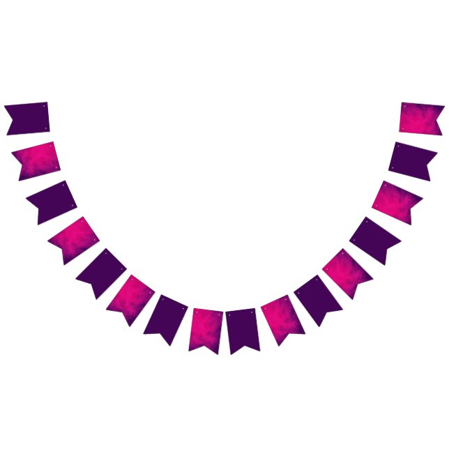 Banderines Banner morado de conejo de mezcla magenta - Person (Todo)