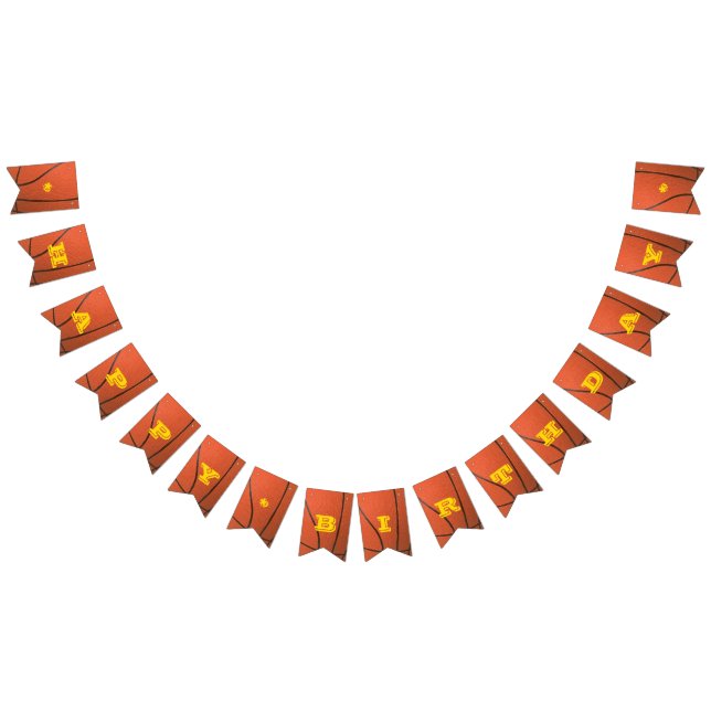 Banderines Banner Personalizado de oro de baloncesto (Todo)