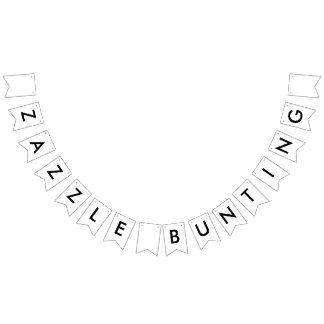 Banderines Banner Zazzle Personalizado Bunting Banner - Swall