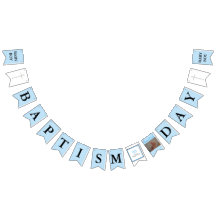 Baptismo Cross Blue Black Boy Photo