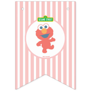 Banderines Barrio Sésamo   Elmo - Primer Bunting