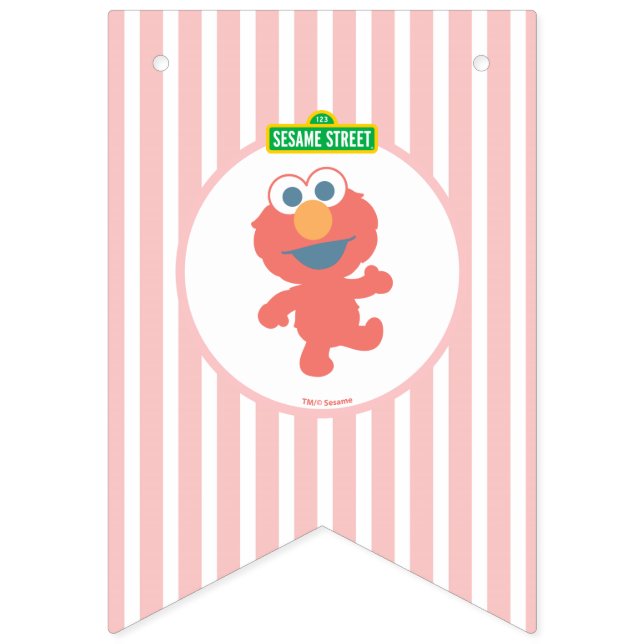 Banderines Barrio Sésamo | Elmo - Primer Bunting (Primera bandera)