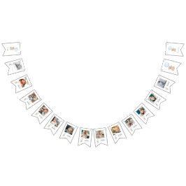 Banderines Beary 1st Birthday Blue 12 Months Milestone Photo