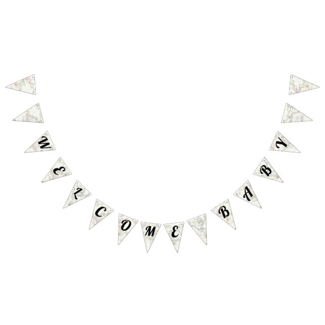 Banderines Bebé Bienvenida Mapa de Viajes Banner Baby Shower (Todo)