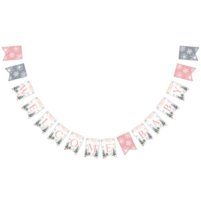 Banderines Bebé de bienvenida de invierno (Todo)
