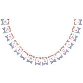 Banderines Bebé dulce chica Citrus Tiles españoles Baby Showe