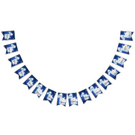 Banderines Bebé Elefante Lindo Cumple su Primer Año