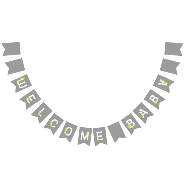 Banderines Bebé en la ducha en flor (Todo)