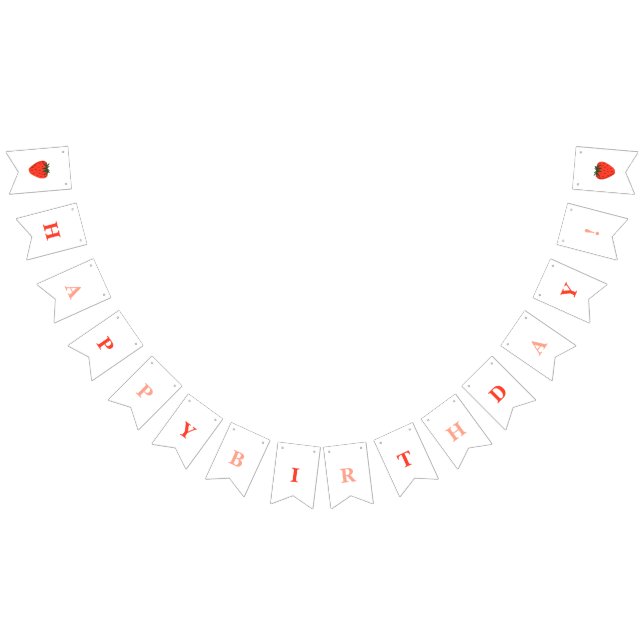 Banderines Berry First Strawberry Birday (Todo)