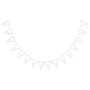 Banderines Bhibisco rojo hawaiano con pétalos detallados y pa