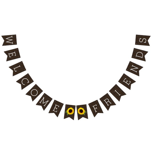 Banderines Bienvenida al Boda de la casa rural rústica del gi (Todo)