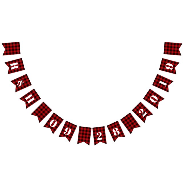 Banderines bienvenida de bodas rústicas de invierno de búfalo (Todo)