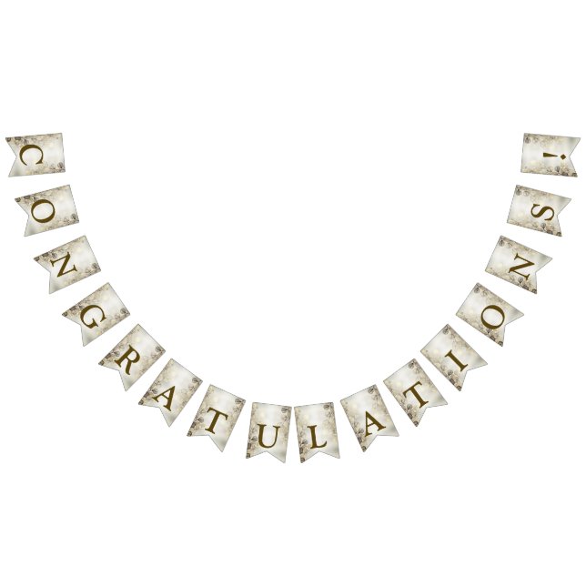 Banderines Bienvenida Fiesta acuarela Dorado Eucalipto Foliag (Todo)