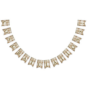 Banderines Bienvenido Fiesta Ornate Rectangle Flores de diama