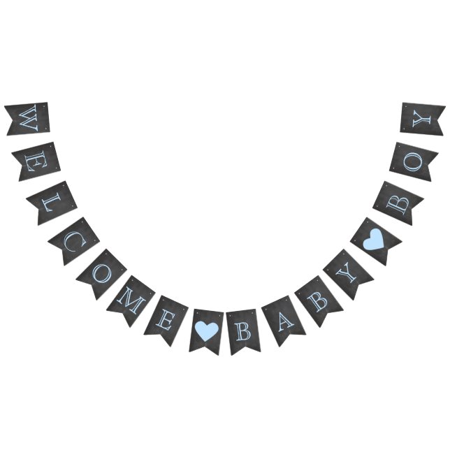 Banderines Bienvenido Niño Niño Chalkboard (Todo)