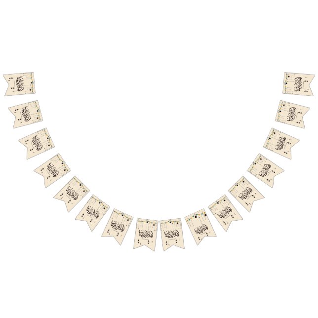 Banderines Bienvenido Ramadán, caligrafía árabe (Todo)