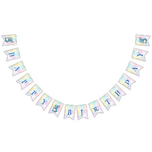 Banderines Blue Cute Rainbow Balloon dinosaurios fiesta de cu