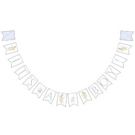 Banderines Blue Gingham Peter the Rabbit Baby Shower MUTED BL
