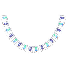 Banderines Blue & Green Popsicle Happy Birday