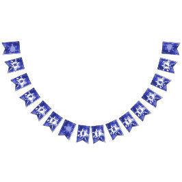 Banderines Blue Happy Birthday Paintter Splatter