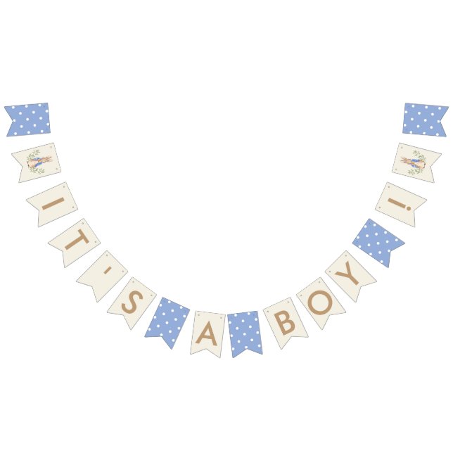 Banderines Blue It's A Boy Baby Shower Peter Rabbit (Todo)