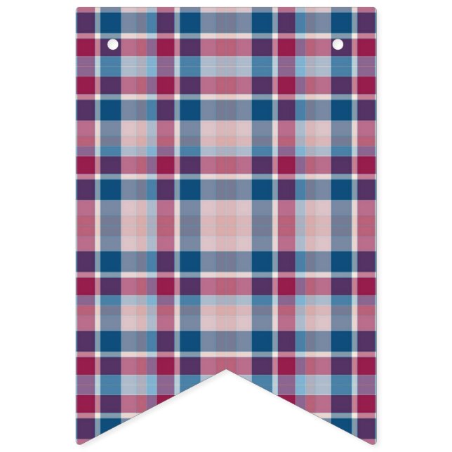 Banderines Blue y Red Plaid. (Primera bandera)