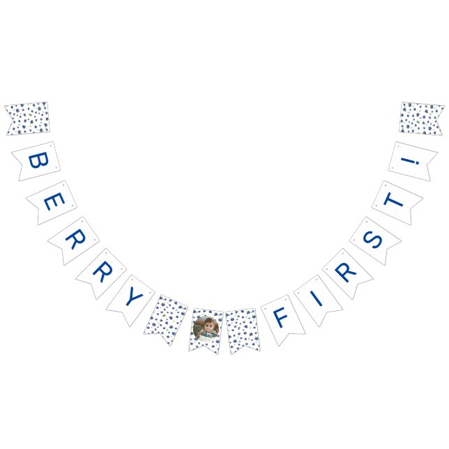 Banderines Blueberry 1ᵉʳ Birthday Berry First Photo (Todo)
