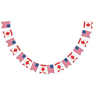 Banderines Boda de América Canadá