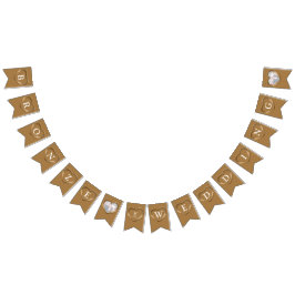 Banderines Boda de bronce foto de personalizado en el octavo 