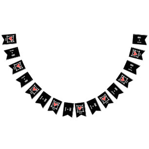 Banderines Boda de corazón de amor personalizado