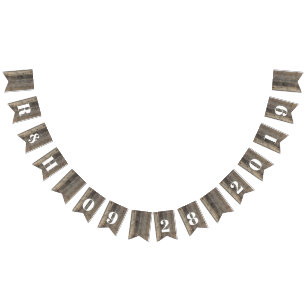 Banderines boda de granero de grano de leña rústico occidenta