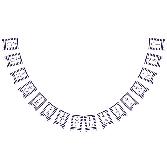 Banderines Boda de la Marina Náutica y del Anclaje de la Band (Todo)