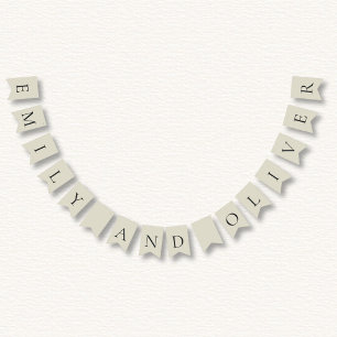 Banderines Boda de las cáscaras de ostión