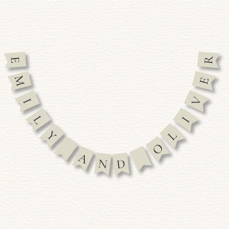 Banderines Boda de las cáscaras de ostión