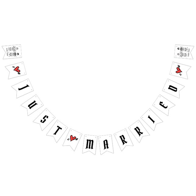 Banderines Boda de parejas de motociclistas personalizadas (Todo)