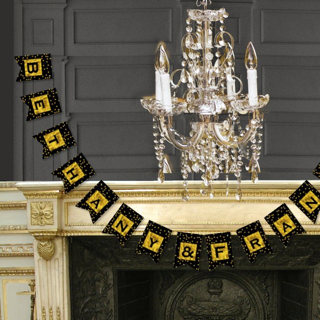 Banderines Boda de Patten de Punto de Oro Aleatorio Personali (Subido por el creador)